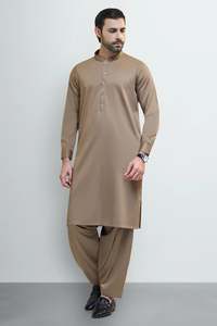 Ensemble Salwar Kameez pour Homme, Design Personnalisé 2026, Style Indien et Pakistanais, Kurta Pajama Coupe Classique Infroissable - Product Image 5