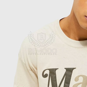 เสื้อยืดคอกลมผู้ชายผ้าฝ้าย 100% คุณภาพสูง พิมพ์ลายนูนแบบกำหนดเอง แห้งเร็ว ระบายอากาศได้ดี ป้องกันรอยยับ สำหรับฤดูร้อน - Product Image 5