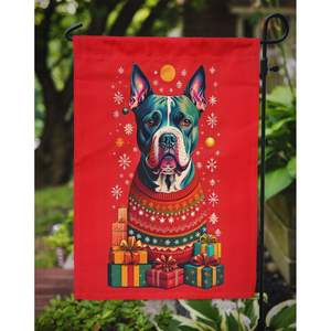 ธงประดับสวนรูปบูลเทอร์เรียสำหรับวันหยุดคริสมาสต์ธงหลากสีสำหรับตกแต่งลานดอกไม้สำหรับชานบ้าน - Product Image 3