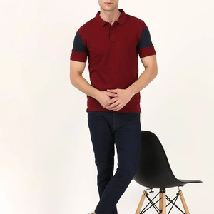 Polo homme de qualité supérieure, couleur unie personnalisée, grande taille, respirant, pour l'été - Product Image 6