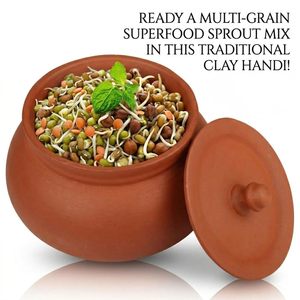 Olla de terracota hecha a mano con tapa, recipiente de barro natural para servir, olla de arcilla para curar queso. - Product Image 4