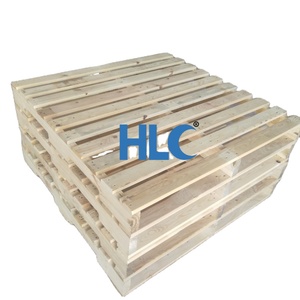 Palé de madera de doble cara personalizado de alta calidad Durable Acacia Pino Madera natural Oro 1100x1100x135mm 2000kg Capacidad de carga - Product Image 5