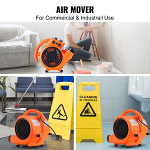 Ventilatore Asciugatore Portatile per Tappeti, 4 Angoli di Soffiaggio, 1/4 HP, 1000 CFM, Soffiatore d'Aria ad Alta Portata per Asciugatura e Raffreddamento, 4 Funzioni con Timer - Product Image 2
