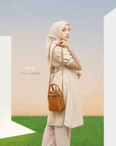 Sac à main en cuir synthétique de qualité supérieure avec fermeture éclair, bandoulière réglable, poche fonctionnelle et portefeuille intégré - Product Image 6