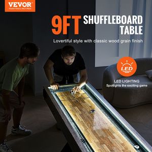 Tavolo da Shuffleboard LED da 9 Piedi, Set di Gioco 2-in-1 per Famiglia, Shuffleboard e Bowling per un'Esperienza di Gioco Perfetta - Product Image 2