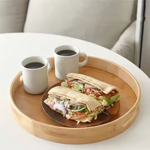 Multifunction Round <b>STORAGE</b> <b>Tray</b> With Handle Kitchen Tableware Wholesale <b>Tray</b> B by Decor World Expo - Product Image 3
