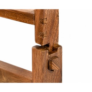 Support pour plantes en bois de manguier en gros |   Support de jardinière réglable en hauteur Inde - Product Image 2