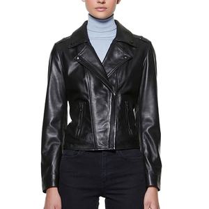 2025 Hot Selling High Quality Winter Women's Jacket <b>Black</b> Turn Collar Zipper PU Basic Print Design Plus Size Options - Product Image 1