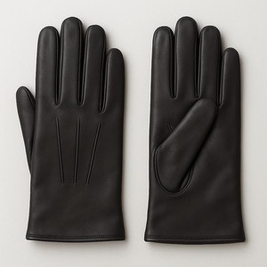 Gants de cyclisme d'hiver pour hommes en cuir de mouton, respirants, écologiques, compatibles écran tactile, détection de pointe, décontractés, unis, pour l'extérieur, en coton - Product Image 5