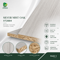 Panneau OSB mélaminé Jinbase SXT2884 Silver Mist Oak 18 mm E0 1220x2440 mm pour la décoration intérieure scandinave
