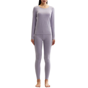 Conjunto de Ropa Interior Térmica Ecológica para Mujer 2026 con Logotipo Personalizado, Ultra Suave, de Felpa, Algodón y Bambú, de Secado Rápido, Transpirable, para Invierno - Product Image 2