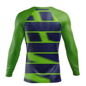 2026 Custom BJJ Rash Guard Jiu Jitsu <b>Compression</b> <b>Shirt</b> Long Sleeve Quick Dry Breathable Sportswear OEM Made In Pakistan - Product Image 2