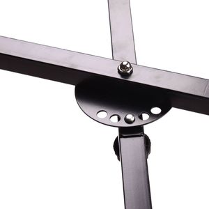 Supporto Professionale per Tastiera Pieghevole a X con Tubo Singolo Glarry, Nero, Supporto per Strumenti Musicali - Product Image 4