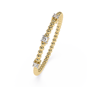 แหวนเพชรทรงกลมเรียบหรูมินิมอลสำหรับผู้หญิง ทองคำแท้ 14k เหมาะสำหรับเป็นของขวัญ งานหมั้น วันครบรอบแต่งงาน - Product Image 3
