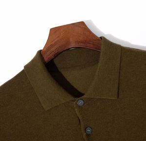 Chemise à manches courtes en tricot pour homme, motif à pois, coupe décontractée, boutons sur le devant, 100% coton, séchage rapide - Product Image 4