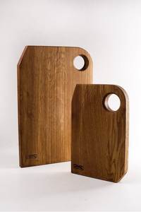 Planche à découper en bois faite à la main pour la préparation des légumes, des fruits, de la viande, du pain et des aliments - Product Image 2