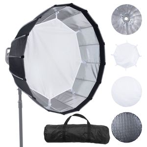 Softbox Parabolico Portatile a Sgancio Rapido 33/850 mm Leggero con 4 Luci e Attacco Bowens Universale per Illuminazione Fotografica - Product Image 1