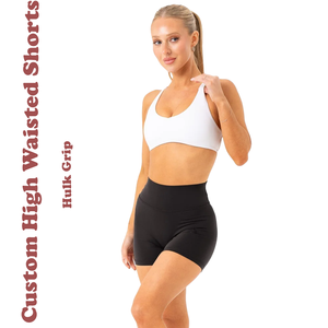 Customized Size High Stretch Sexy Women's XL Yoga <b>Shorts</b> Breathable High Waist <b>Compression</b> Eco-Friendly Quick Dry Sweat-Wicking - Product Image 2