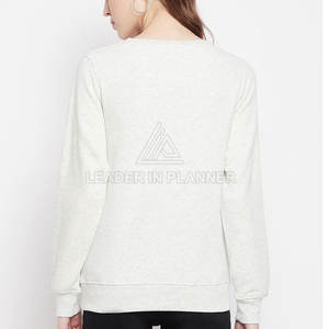 Nouvelle mode 2026, sweat-shirt à col rond surdimensionné en coton 100% pour femmes, streetwear, à bas prix - Product Image 3