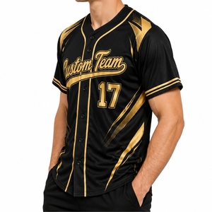 Camiseta de béisbol personalizada para hombre, color personalizado, sublimada, manga corta y número de jugador, ropa deportiva transpirable para actividades de equipo - Product Image 3