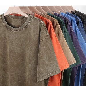 Camiseta Extra Grande de Algodón Grueso para Hombre, Manga Corta, Cuello Redondo, 100% Algodón Jersey, Color Sólido Informal, Transpirable, Ecológica, 220g - Product Image 3
