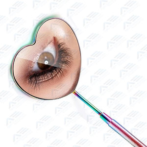 All-Color Angled Lash Inspection Mirror Professional Dental-Style Heart-Shaped Eyelash Extension Cosmetic Mirror - Product Image 6