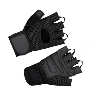 Wholesale Weightlifting Gloves Supplier with Fingerless Design, Anti <b>Slip</b> Palm and Wrist Protection for International - Product Image 5