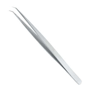 Pinces à cils de haute qualité en gros, logo personnalisé, pointe pointue, pinces courbées pour extensions de cils - Product Image 2