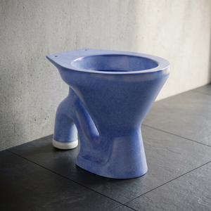 WC européen en céramique noir mat monobloc à double siphon S-Trap, ensemble de toilettes à poser au sol - Product Image 3