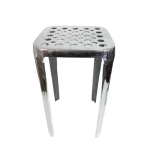 โมเดิร์นสตูลเหล็กกลมสีพีชออตโตมันห้องนั่งเล่นเฟอร์นิเจอร์อุปกรณ์เสริมการปรับแต่งหัตถกรรม Man เรือ - Product Image 2