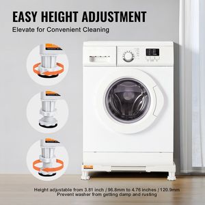 Mini frigo supporto universale 4 piedi forti regolabile frigorifero Base Multi-funzionale per parti di elettrodomestici lavanderia - Product Image 5
