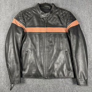 Veste en cuir de vache, protection de poitrine pour moto, gilet de sécurité pour motocross adulte, matériau respirant et coupe-vent, veste de moto tout-terrain - Product Image 2
