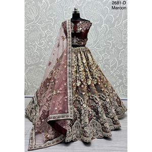 Nupcial Indio Desgaste Terciopelo Colecciones Para Novia Con Zarkhan Trabajo Por Fabzone - Product Image 6