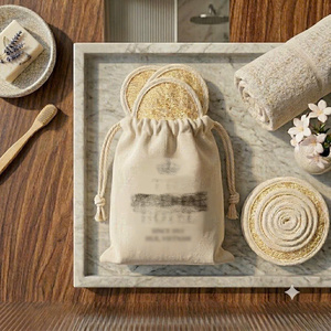 Sustainable Loofah Bath Sponge Factory Direct Export Organic Body Scrubber with Customized Packaging and Brand Support - Product Image 2