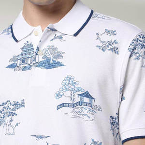 Polo de Golf de Poliéster Transpirable de Primera Calidad para Hombre, de Secado Rápido, de Manga Corta, con Logotipo Personalizado por Sublimación, Tallas Grandes - Product Image 4