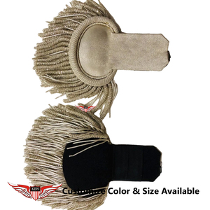 KEW Epaulette de Flecos de Plata Hecho a Mano, Accesorio Ceremonial para Hombro, Ecológico, Estilo Napoleónico Vintage, Personalizable - Product Image 5