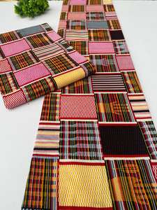 Tissu en coton 100% de haute qualité, imprimé africain Wax Hollandais Ankara, pour pagnes et vêtements de mode, Kumasi - Product Image 4