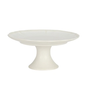Base Redonda de Cerámica para Pastel, Blanca, Apta para Lavavajillas, 1 Pieza - Product Image 1