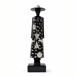 Hot selling lacquered figurine decorative <b>objects</b> hotels resorts rooms low price lacquer figurines - Product Image 1