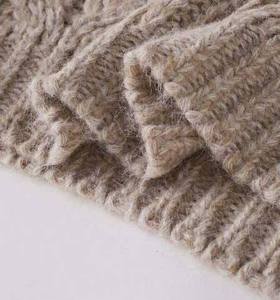 Winter Korean Long Front Street Style O-Neck Cable Knit <b>Sweater</b> for Women <b>Plus</b> <b>Size</b> Loose Fit Pullover Fall/Winter New Style - Product Image 2