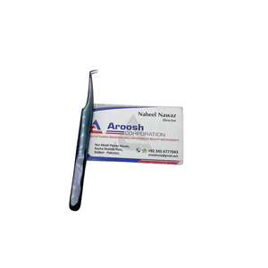 แหนบต่อขนตาแบบสแตนเลสพลาสม่าสีขาว90องศาโลโก้แบบมืออาชีพออกแบบได้ตามที่ต้องการ - Product Image 1