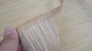 Bande adhésive invisible longue, blonde, qualité supérieure - Cheveux russes slaves du Vietnam - Extensions de cheveux humains véritables - Cuticules alignées - Tendance du moment - Product Image 2