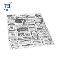 Papier d'emballage pour sandwichs et burgers, qualité supérieure, anti-graisse, 30x30cm, adapté aux propriétaires de stands alimentaires, aux fournisseurs d'événements et de fêtes.