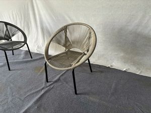 Premium Wicker Lounge Bistro Set | Sillas tejidas a mano de tejido abierto | Fabricante de Vietnam de muebles de exterior duraderos - Product Image 3