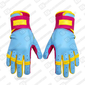Guantes de Bateo de Béisbol de Cuero Cabretta de Vaca 100% Original Transpirables Ligeros Antideslizantes Hechos a Medida para Ambas Manos de Venta Popular - Product Image 3