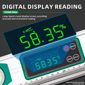 Độ chính xác cao kỹ thuật số cấp cai trị mạnh mẽ từ tinh thần cấp đo nhôm hợp kim điện tử hiển thị góc Cai Trị - Product Image 2