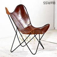 Chaise de repos de style industriel, chaise pliante en fer papillon, pour chambres, porches, emplacements semi-extérieurs, prix compétitif, Suren Space SS1691