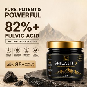Résine de Shilajit de l'Himalaya Marque Blanche 15g – Shilajit 100% Authentique avec 82%+ d'Acide Fulvique pour l'Énergie et le Soutien de l'Endurance - Product Image 3