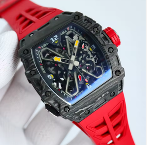 RM High-Quality Hip-Hop Style Carbon Fiber Case <b>Skeleton</b> Tourbillon Sports Dive <b>Watch</b> with Power Reserve and <b>Automatic</b> <b>Watch</b> - Product Image 1