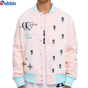 Blouson de baseball universitaire pour homme 2026 avec logo personnalisé, en cuir de mouton, style décontracté, col montant, coupe régulière, pour l'automne et l'hiver - Product Image 4